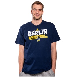 adidas T Shirt Berlin Basketball Navy