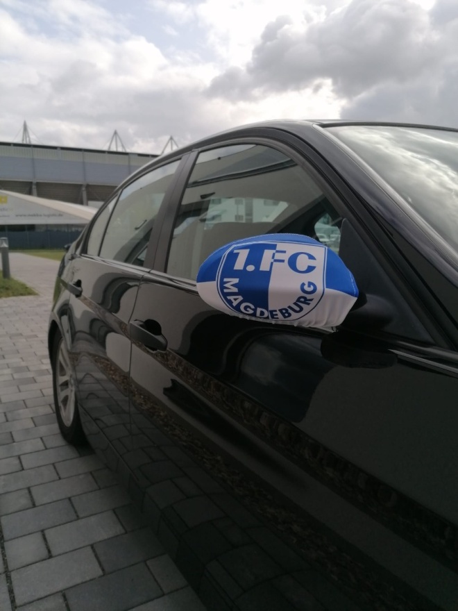 Folat Autospiegel-Überzug „Mrs. & Mr.“ – 2-tlg. Set In Weiß