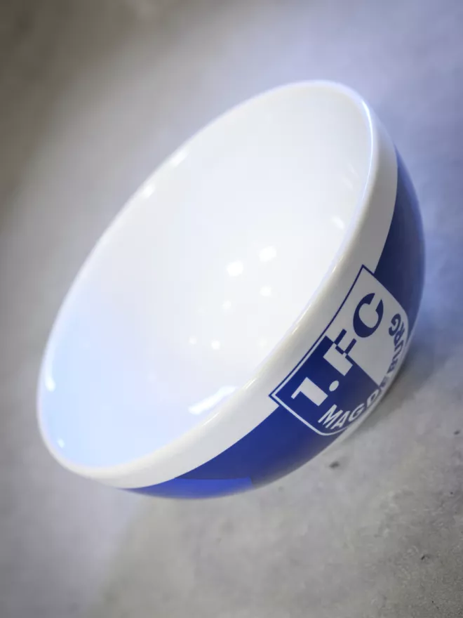 Müslischale Blau-Weiß