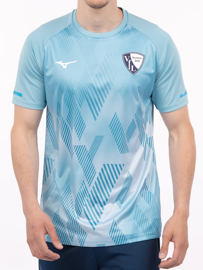 Mizuno Trainingsshirt 25/26 Retro Blau - Offizieller Shop VfL